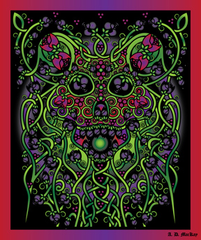 celtic day of the dead skull