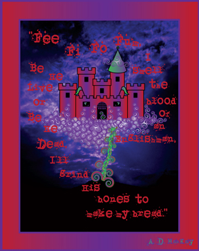 celtic jack in the beanstalk in red