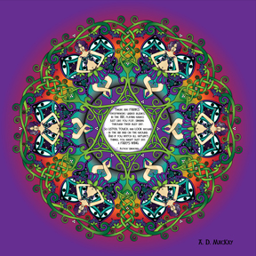 celtic spring fairy mandala