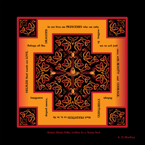fire dragon celtic cross